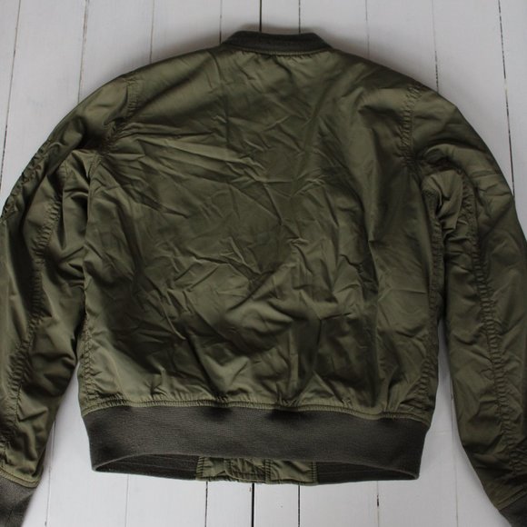 Army Green Bomber Jacket, Size XS, GAP - Picture 10 of 10
